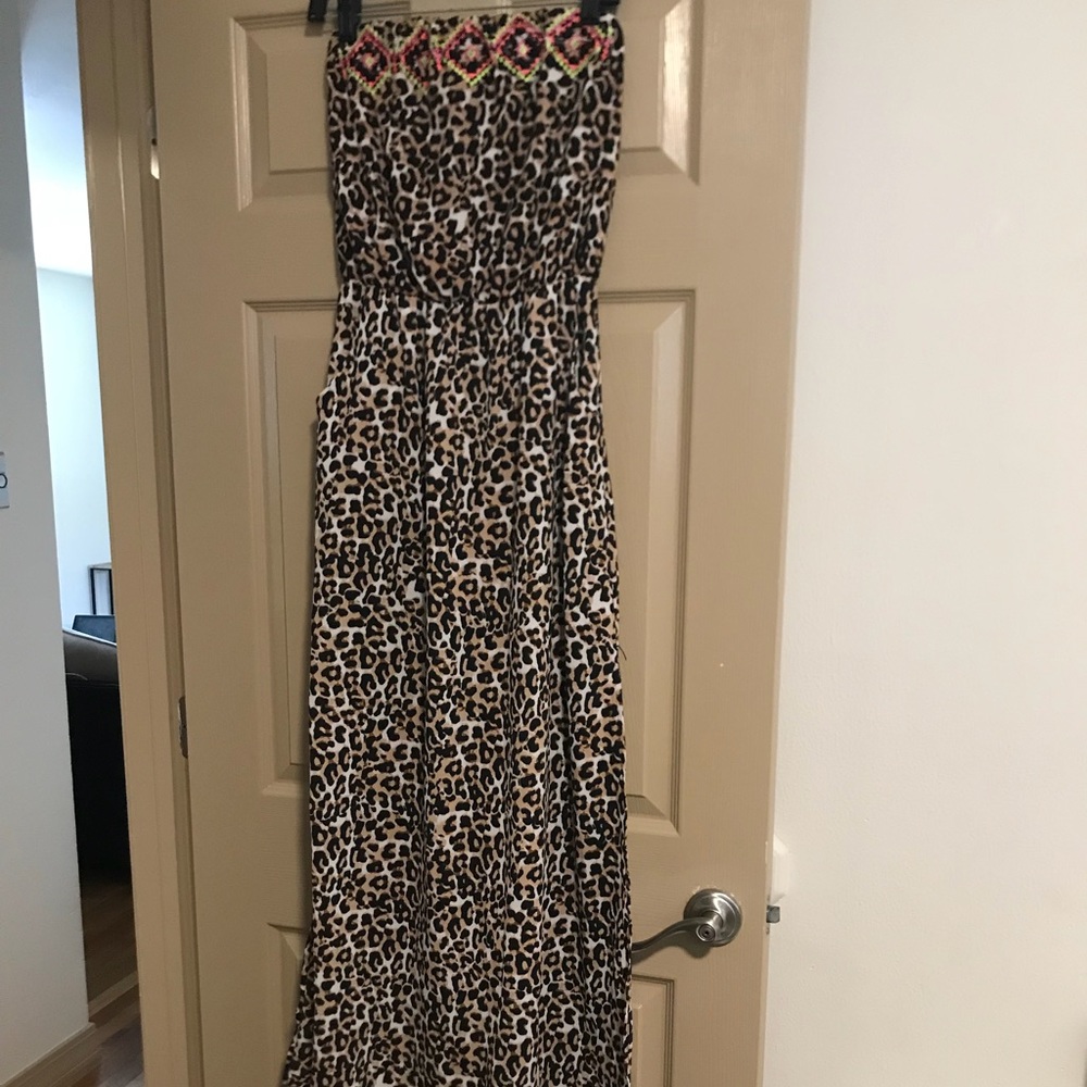 Leopard Print Maxi Dress